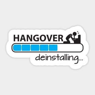 Hangover deinstall Sticker